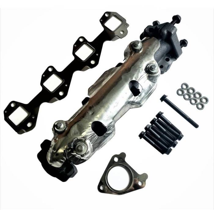 Dirty Hooker Diesel - DHD Passenger Side Exhaust Manifold w/Heat Shield 2001-2016 Duramax - 300-12624683