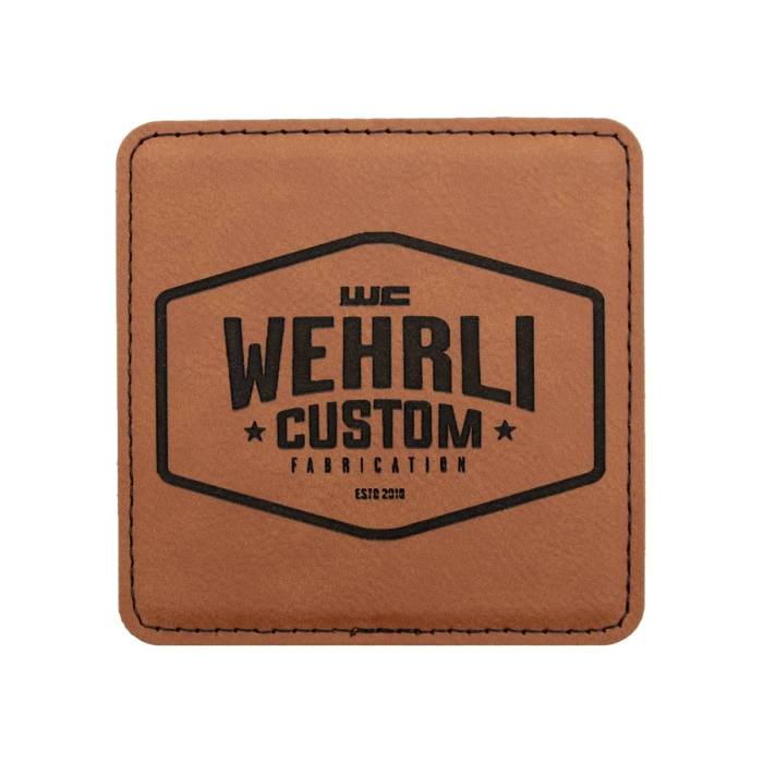 Wehrli Custom Fabrication - WCFab Custom Leather Drink Coaster - WCF100145