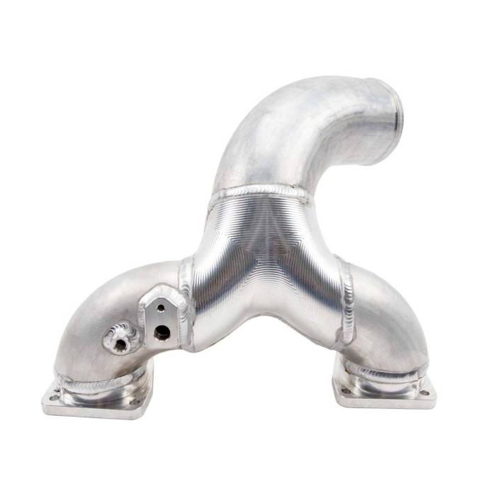 Wehrli Custom Fabrication - WCFab L5P Duramax High Flow 3.5" Y-Bridge (Bridge Only) - WCF100283