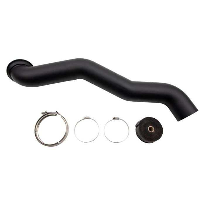 Wehrli Custom Fabrication - WCFab 2017-2019 L5P Duramax Twin Turbo 4" Down Pipe - WCF100286