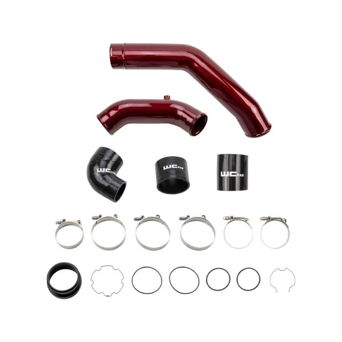 Wehrli Custom Fabrication - WCFab 2017-2025 6.7L Powerstroke High Flow Intercooler Pipe Kit - WCF100297