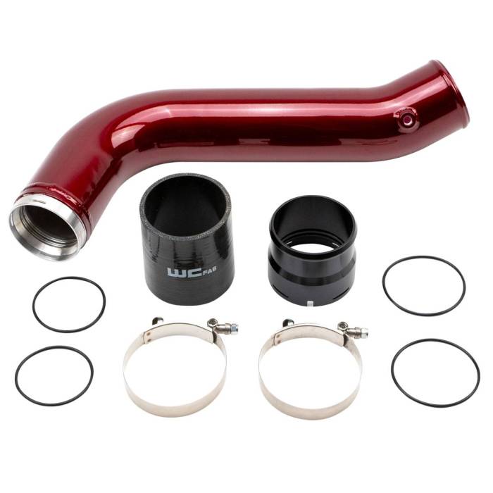 Wehrli Custom Fabrication - WCFab 2020-2026 L5P Duramax 3.5" Passenger (Cold) Side Intercooler Pipe Kit - WCF100381