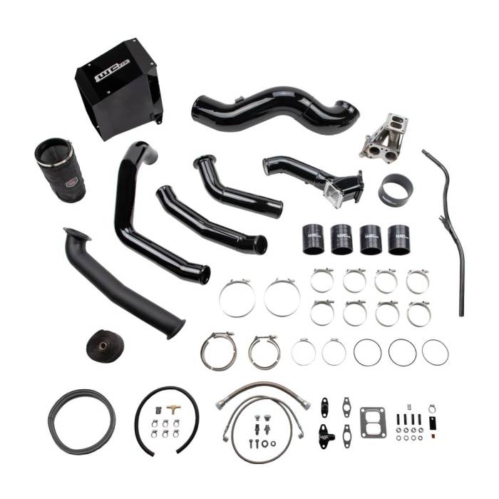 Wehrli Custom Fabrication - WCFab 2001-2004 LB7 Duramax S400 Single Turbo Install Kit - WCF100489