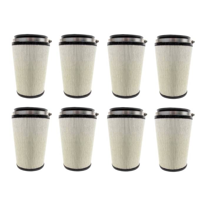 Wehrli Custom Fabrication - WCFab Air Filter 5" Inlet Multipack (Dry) - QTY 8 - WCF100719-8