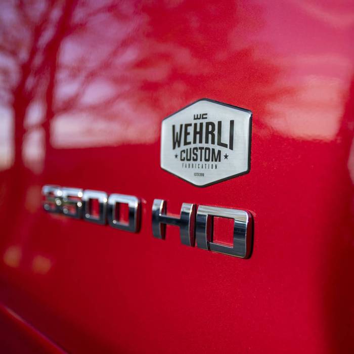 Wehrli Custom Fabrication - WCFab Custom Badge Gel Stickers - WCF100803 (Black)  WCF100806 (Red)