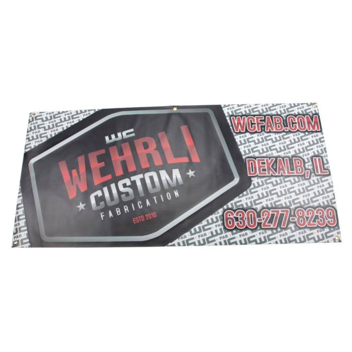 Wehrli Custom Fabrication - WCFab Custom Banner 28 x 60in - WCF100809