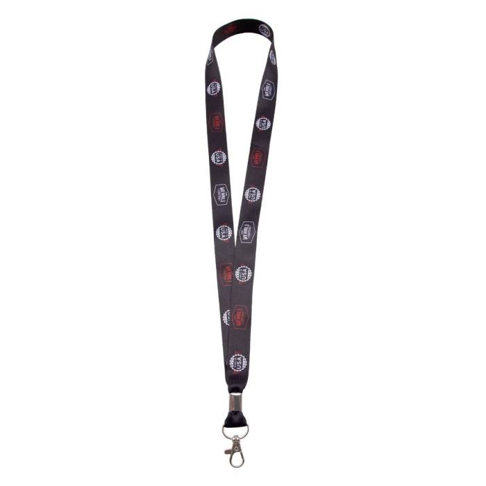 Wehrli Custom Fabrication - WCFab Custom Lanyard - Black, Red & White - WCF100921