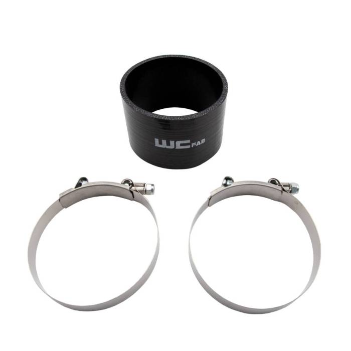 Wehrli Custom Fabrication - WCFab 4" ID x 3" Long Silicone Boot and Clamp Kit - WCF207-102