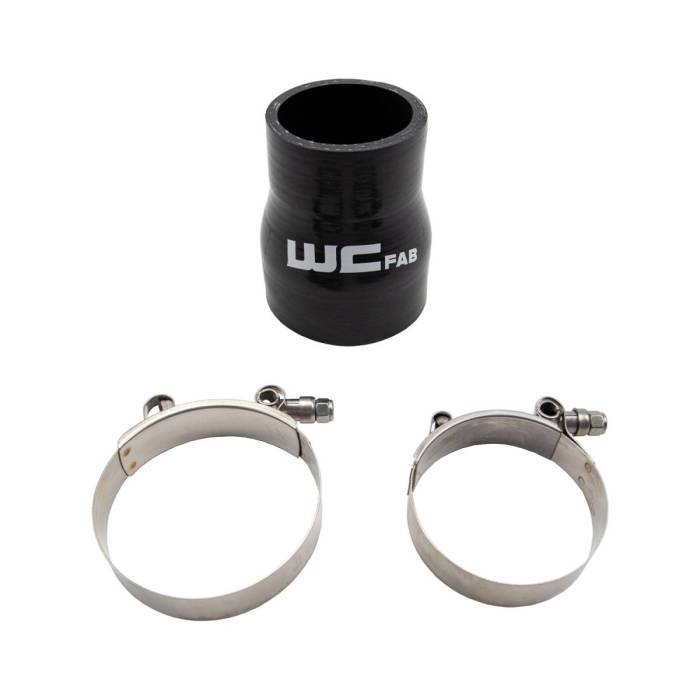 Wehrli Custom Fabrication - WCFab 2.375" x 3" ID Long Silicone Boot and Clamp Kit - WCF207-112