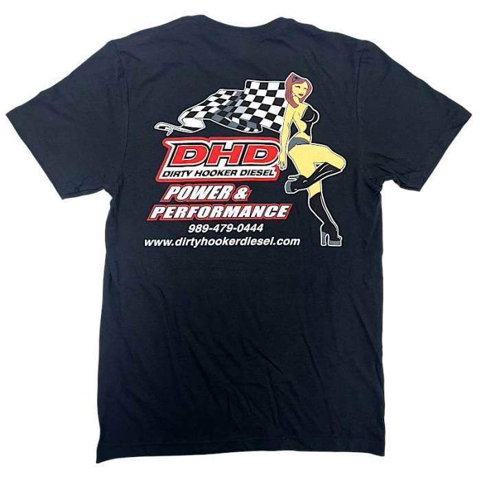 Dirty Hooker Diesel - DHD Power and Performance Throwback T-Shirt - 061-112T