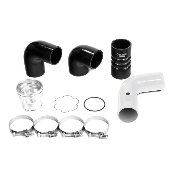 HSP Diesel - HSP Diesel Replacement Cold Side Tube For 2011-2022 Ford Powerstroke F250/350 6.7L-Polar White - HSP-P-405-HSP-W