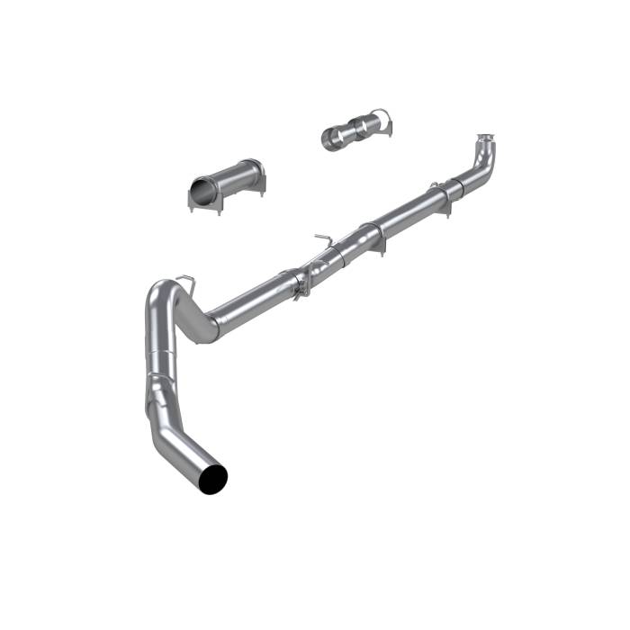 MBRP - MBRP Exhaust 4in. Down Pipe Back; Single Side; Off-Road (includes front pipe)-no muffler - S6004PLM