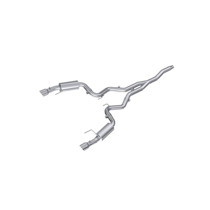 MBRP - MBRP Exhaust 3in. Cat Back; Dual Split Rear; Street Version; 4.5in. tips AL - S7274AL