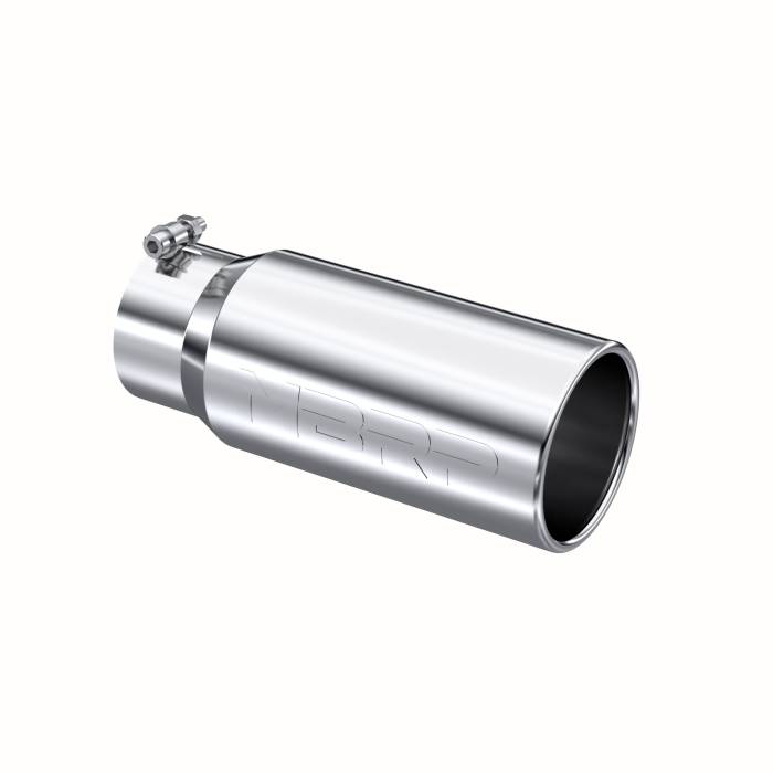 MBRP - MBRP Exhaust Tip; 5in. O.D. Rolled Straight 4in. inlet 12in. length; T304 - T5050