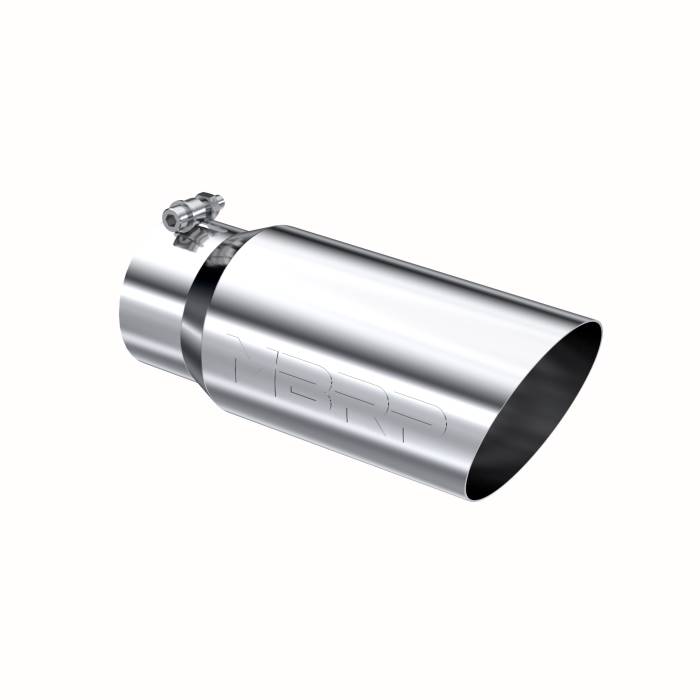 MBRP - MBRP Exhaust Tip; 5in. O.D. Angled Single Walled 4in. inlet 12in. length; T304 - T5052