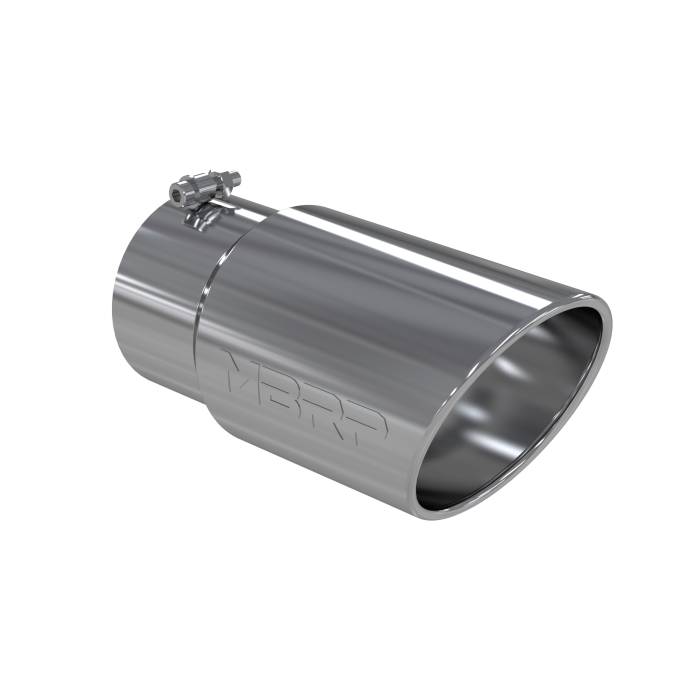 MBRP - MBRP Exhaust Tip; 6in. O.D. Angled Rolled End 5in. inlet 12in. length; T304 - T5075