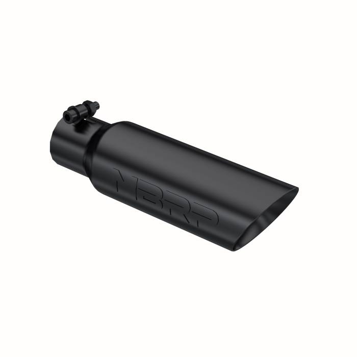 MBRP - MBRP Exhaust Tip; 3in. O.D. Dual Wall Angled 2in. inlet 12in. length-Black Coated - T5106BLK