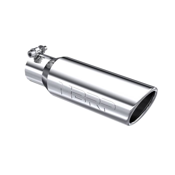 MBRP - MBRP Exhaust Tip; 3in. O.D. Angled Rolled End 2in. inlet 10in. length; T304 - T5113