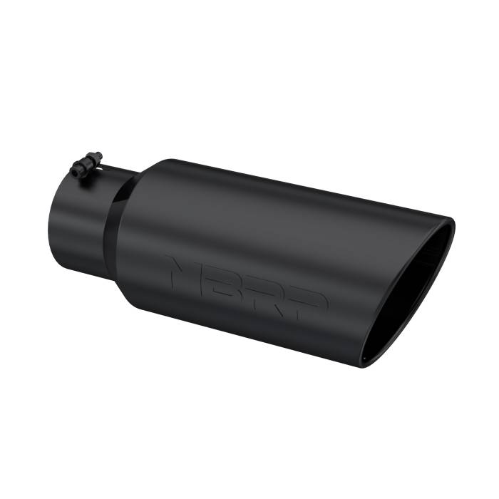 MBRP - MBRP Exhaust Tip; 7in. O.D.; Rolled End; 5in. inlet 18in. in length; Black Coated - T5127BLK
