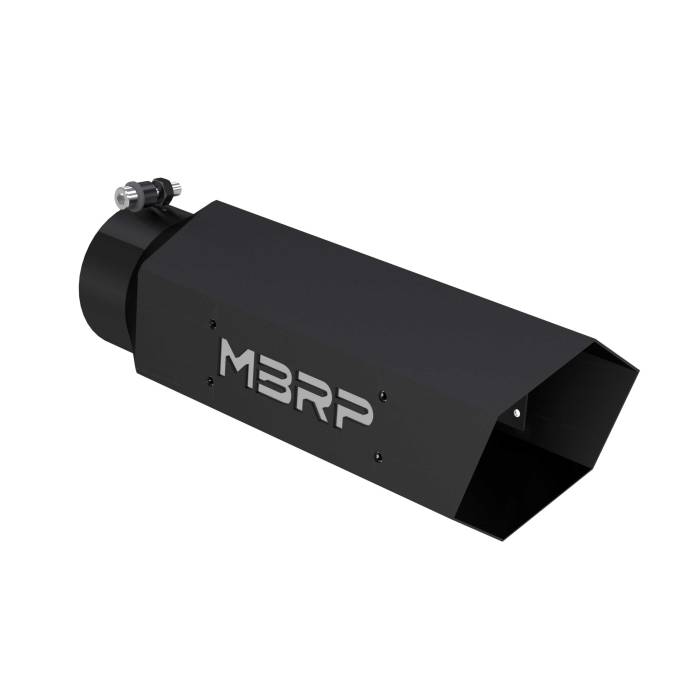 MBRP - MBRP Exhaust Black Coated Hexagon Tip - T5164BLK