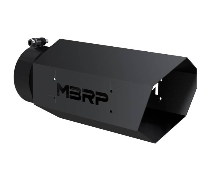 MBRP - MBRP Exhaust Black Coated Hexagon Tip - T5167BLK