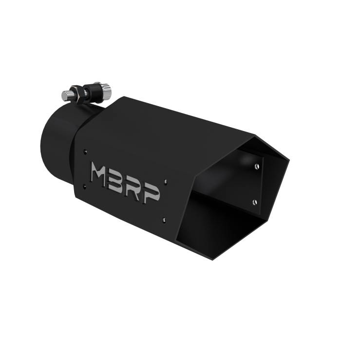 MBRP - MBRP Exhaust Black Coated Hexagon Tip - T5169BLK
