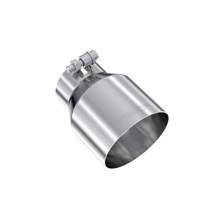 MBRP - MBRP Exhaust Tip; 4.5in OD Out; 3in ID; 6.13in Length; Angle Cut; Single Wall; T304 - T5180