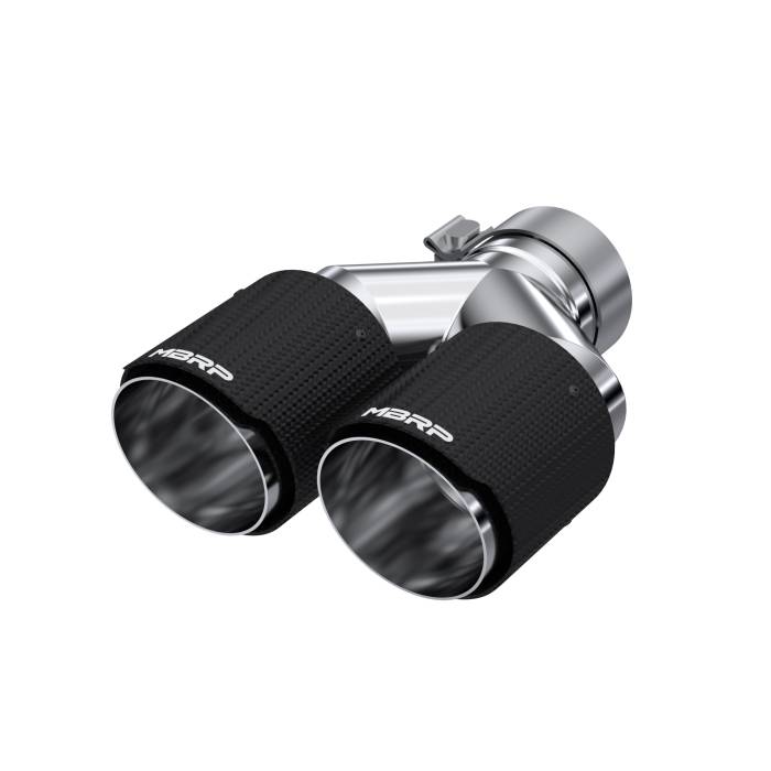 MBRP - MBRP Exhaust Tip; 4in OD Out; 3in ID; 9.87in Length; Dual Wall; Carbon Fiber - T5182CF