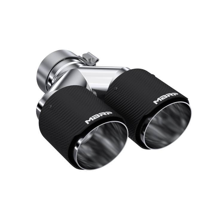 MBRP - MBRP Exhaust Tip; 4in OD Out; 3in ID; 9.87in Length; Dual Wall; Carbon Fiber - T5183CF