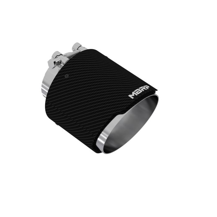 MBRP - MBRP Exhaust Tip; 5in OD Out; 3in ID; 6.13in Length; Angle Cut; Dual Wall; Carbon Fiber - T5184CF
