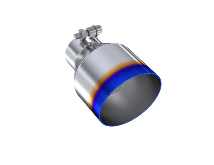 MBRP - MBRP Exhaust Tip; 4.5in OD Out; 2.5in ID; 6.5in Length; Angle Cut; Single Wall; T304 BE - T5191BE