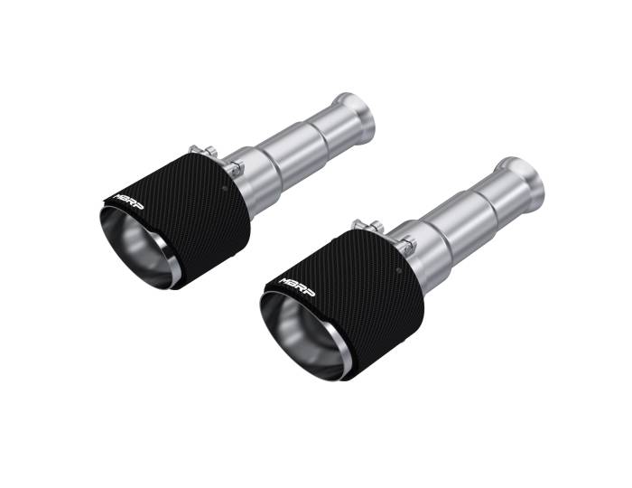 MBRP - MBRP Exhaust 5in. OD Dual Wall Angle Cut Carbon Fiber Exhaust Tips, Sold in Pairs. - T5200CF