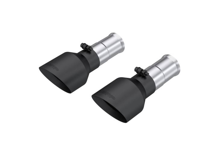 MBRP - MBRP Exhaust 5in. OD Dual Wall Angle Cut BLK Exhaust Tips, Sold in Pairs. - T5204BLK