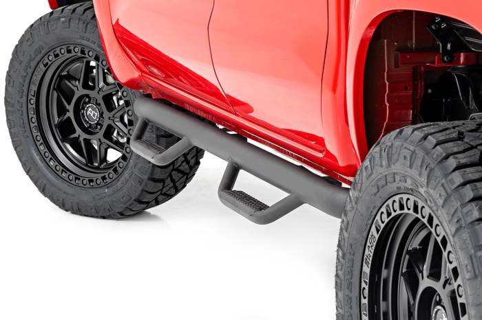 Rough Country - Rough Country Nerf Steps Cab Length Crew Cab Nissan Frontier 2WD/4WD (05-23) - RCN2273CC