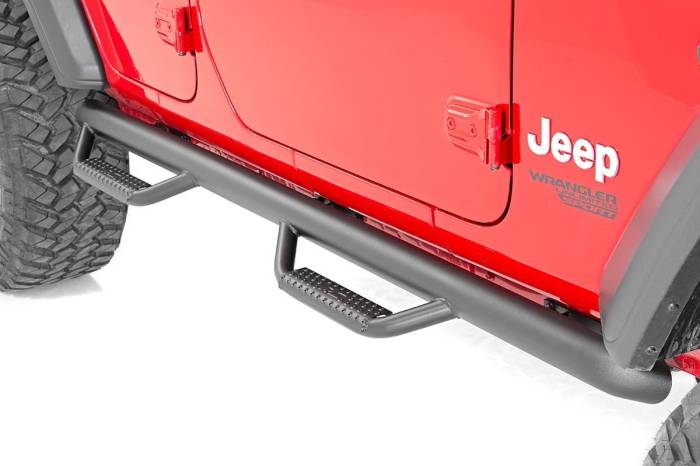 Rough Country - Rough Country Nerf Steps Wheel to Wheel 4 Door Jeep Wrangler JL 4WD (18-23) - RCJ1866