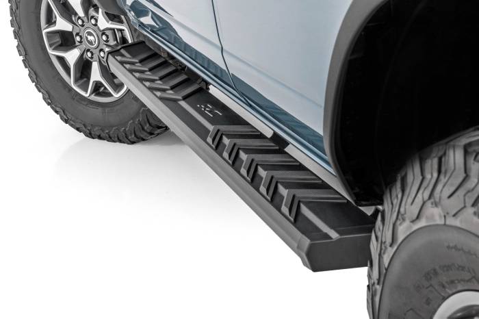 Rough Country - Rough Country BA2 Running Boards Side Step Bars 4-Door Ford Bronco 21-Up - 41007