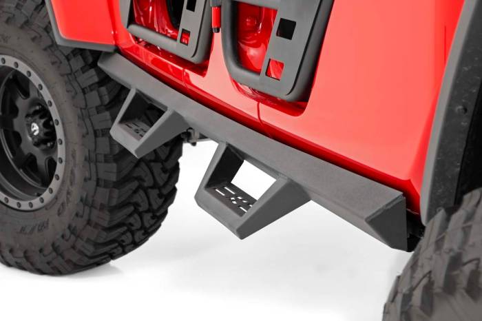 Rough Country - Rough Country Contoured Drop Steps Jeep Gladiator JT 4WD (2020-2025) - 90762