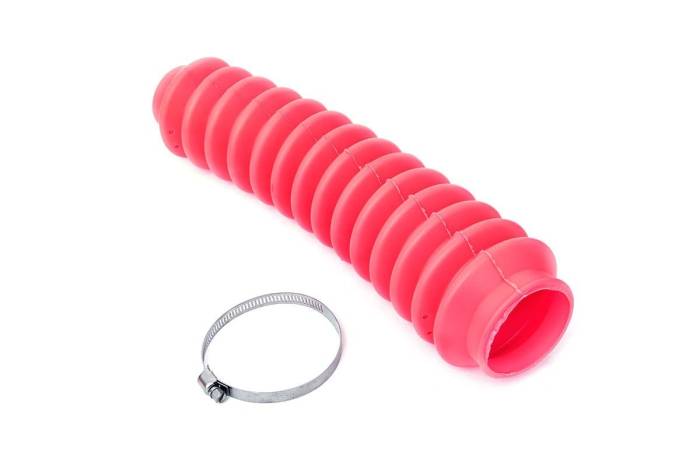 Rough Country - Rough Country Shock Boot Hot Pink Polyurethane Includes Stainless Steel Boot Clamp - 87173