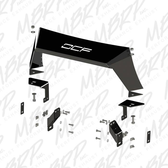 MBRP - MBRP Exhaust Formed Front Light Bar, Black Coated 182728