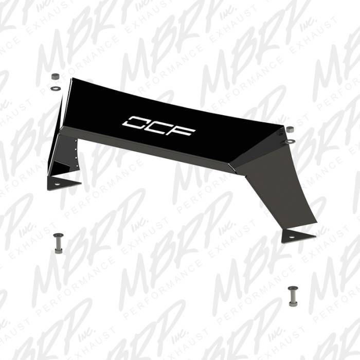 MBRP - MBRP Exhaust Formed Front Light Bar For OCF Bumpers, Black Coated 182766