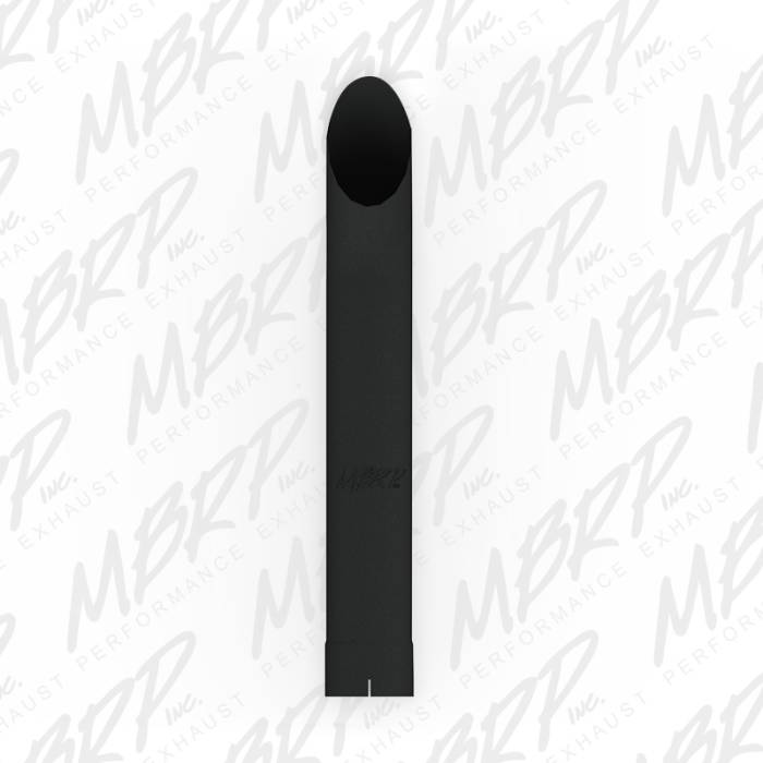 MBRP - MBRP Exhaust 1 pc stack 5" Aussie style 36", 5" inlet Black Coated B1555BLK