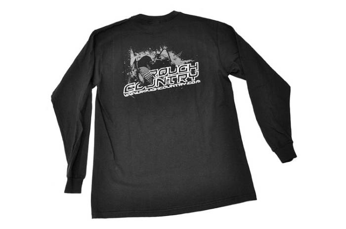 Rough Country - Rough Country Long Sleeve T 100 Percent Preshrunk Cotton Front Rough Country logo Back Jeep design Size 3XLarge Color Black - 84031LS
