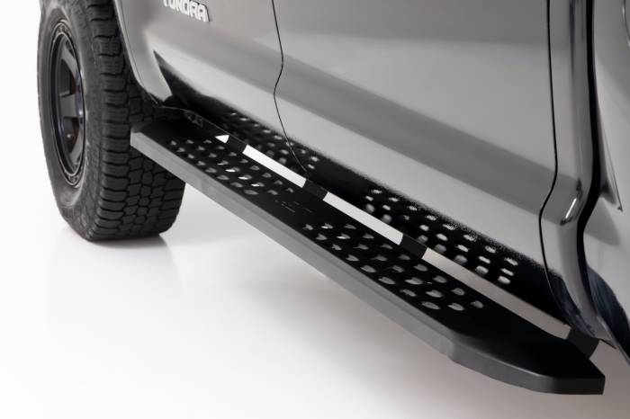 Rough Country - Rough Country RPT2 Running Board Crew Cab Black Toyota Tundra 2WD/4WD (2007-2021) - 44006