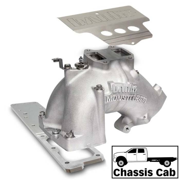 Banks Power - Banks Power 07.5-12 Ram Cab Chassis 6.7L Diesel Monster-Ram Intake System w/Fuel Line - Natural - 42806-N