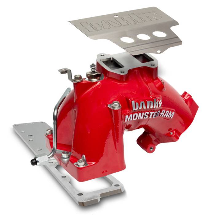 Banks Power - Banks Power 07.5-12 Ram Cab Chassis 6.7L Diesel Monster-Ram Intake System w/Fuel Line - Red - 42806-R