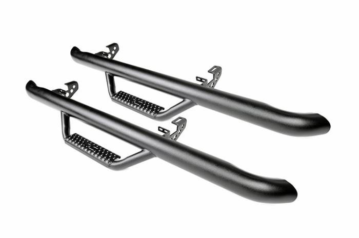 Rough Country - Rough Country Jeep Wheel to Wheel Nerf Steps 12-18 Wrangler JK 2 Door - RCJ1246