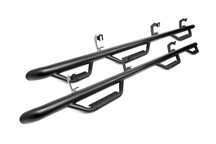 Rough Country - Rough Country Toyota Wheel to Wheel Nerf Steps w/Bed Access 07-20 Tundra Double Cab 6 Foot 5 Inch Bed - RCT0792QC-6