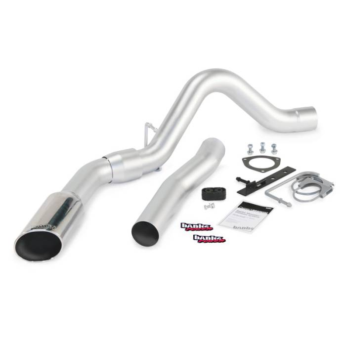 Banks Power - Banks Power 11-14 Chev 6.6L LML ECLB/CCSB/CCLB Monster Exhaust Sys - SS Single Exhaust w/ Chrome Tip - 47786