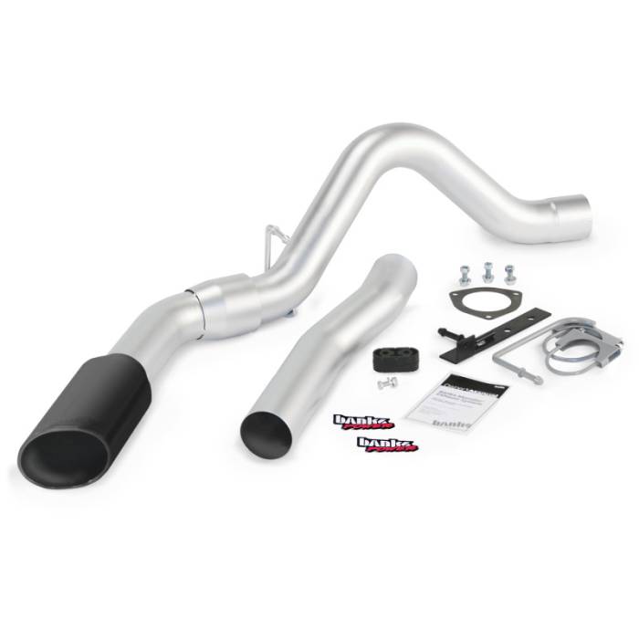 Banks Power - Banks Power 11-14 Chev 6.6L LML ECLB/CCSB/CCLB Monster Exhaust Sys - SS Single Exhaust w/ Black Tip - 47786-B
