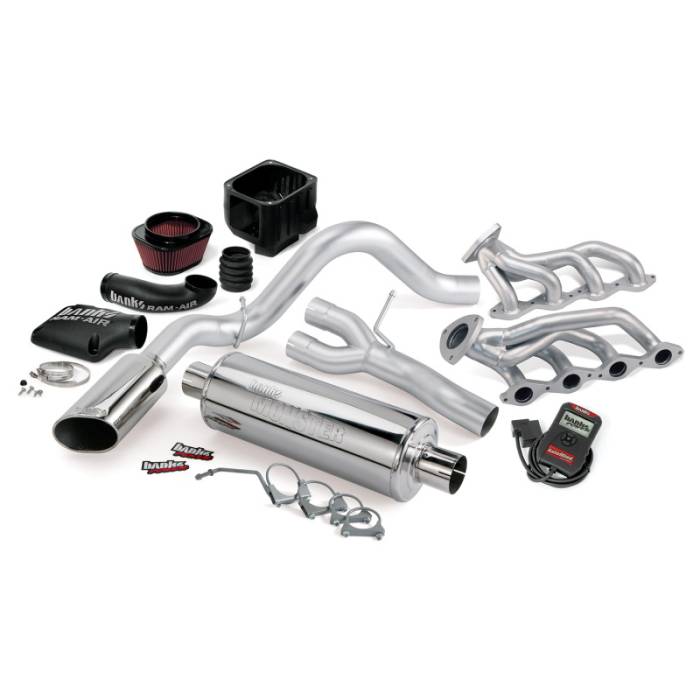 Banks Power - Banks Power 09 Chevy 5.3L CCSB/ECSB FFV PowerPack System - SS Single Exhaust w/ Chrome Tip - 48077